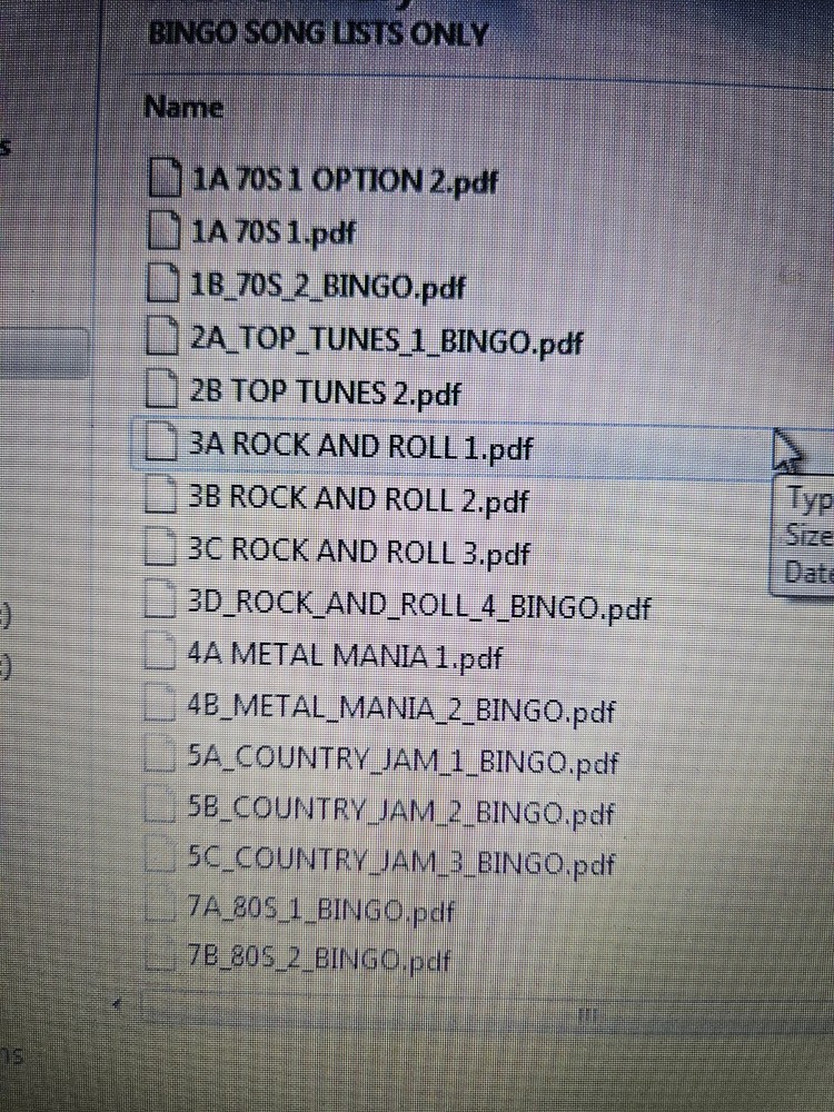 MUSIC BINGO SYSTEM ON EVERYTHING ON A USB FLASH DRIVE
