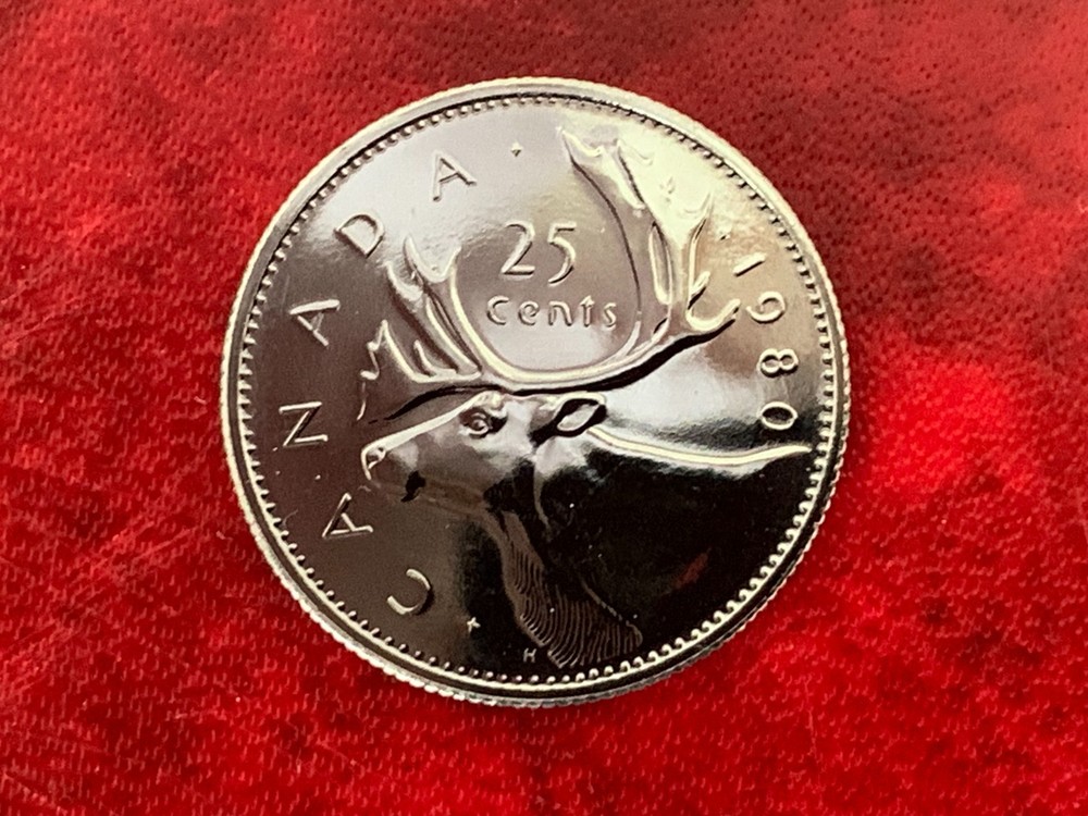 Canada 25 Cent 1980 Specimen Coin-Uncirculated