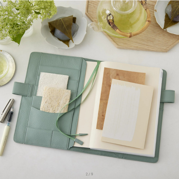 Hobonichi Leather: Water Green A5 Size Cover ONLY