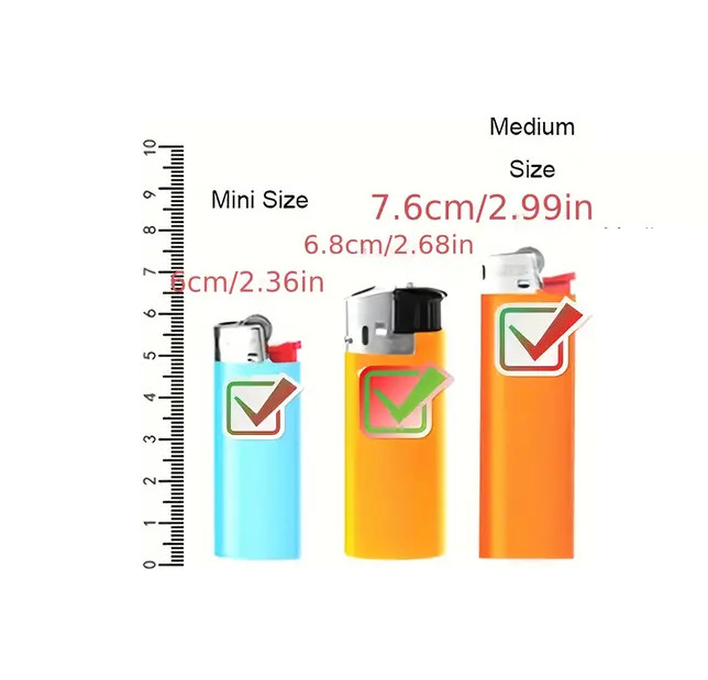 Pre-roll storage container - black - hold 2 pre-roll cigarettes and 1 lighter