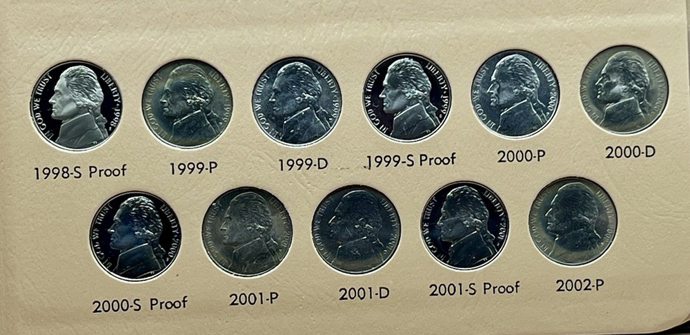1938-2011 Jefferson Nickels Mint Sets & Proof Only Issues Complete 210 Coin Set