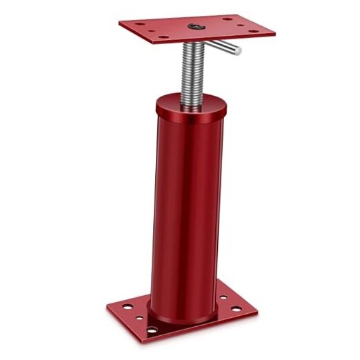 Pack Adjustable Jack Post Height Range, Basement Floor House 12"-16" 2 Red