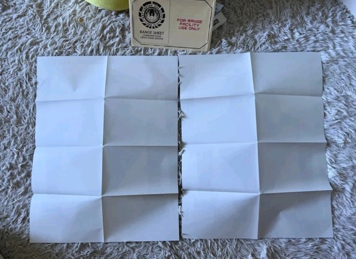 Battlestar Galactica Range Sheet Command Issue Cross Rank-Service