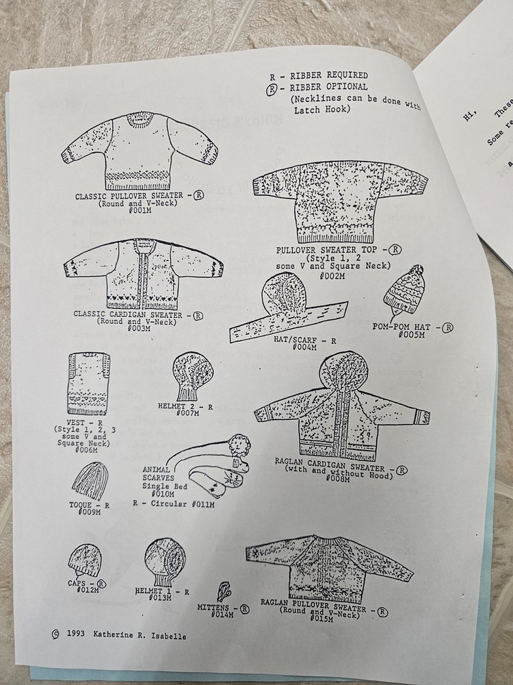 Cardigan Machine Knitting Patterns for BULKY machines