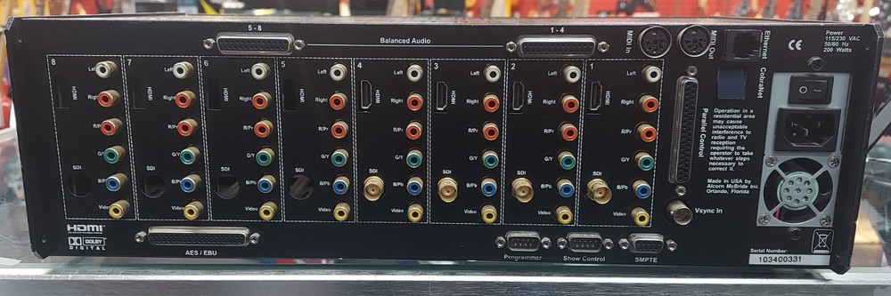 ALCORN MCBRIDE DIGITAL BINLOOP HD MULTI CHANNELAUDIO VIDEO PLAYER WITH 4 CARDS