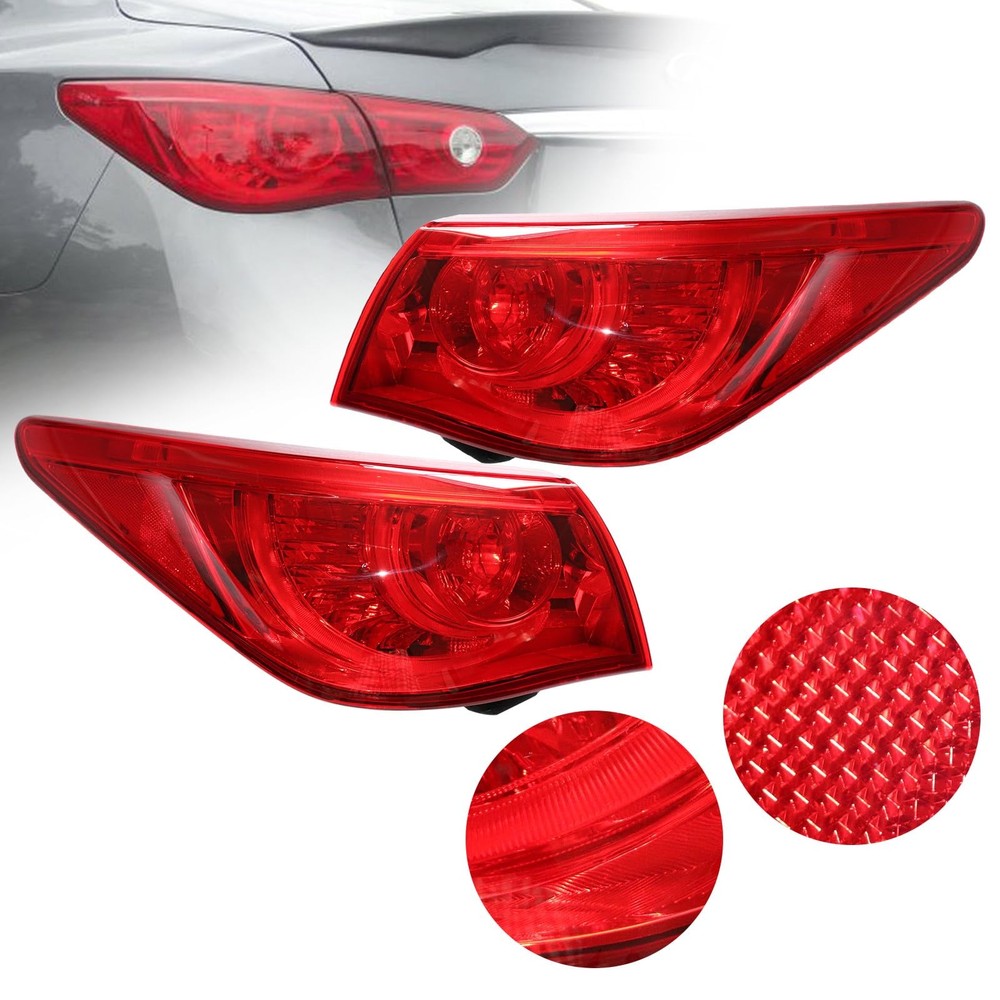 Outer Tail Lights LED for Q50 Q50s 2014-2017 Pair