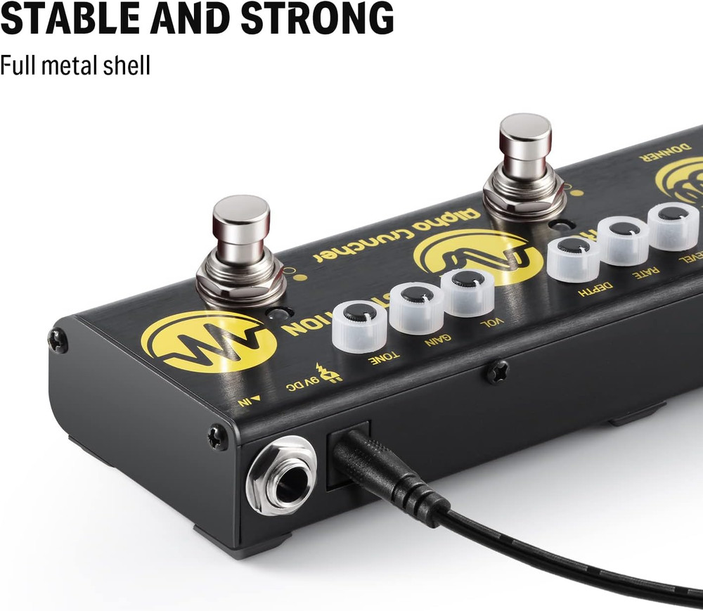 Multi Effects Guitar Pedal Alpha Cruncher 3 Type Effects Delay Chorus Distortion