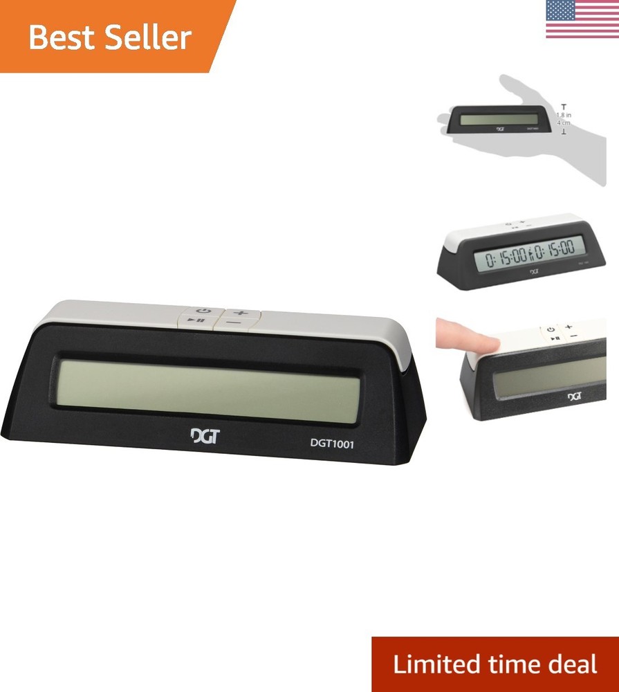 1001 Universal Digital Chess Timer with 4 Settings - Perfect for All Game Types