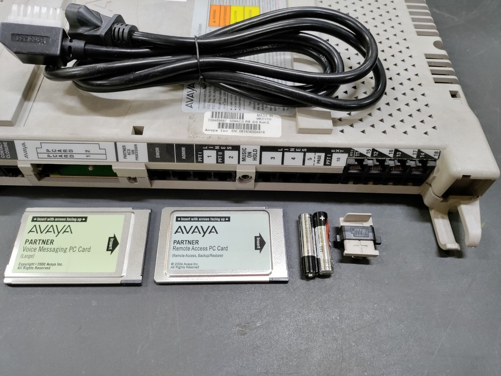 Avaya Partner ACS 509 Processor R8 700469687 Large PC mail, Remote Access Backup