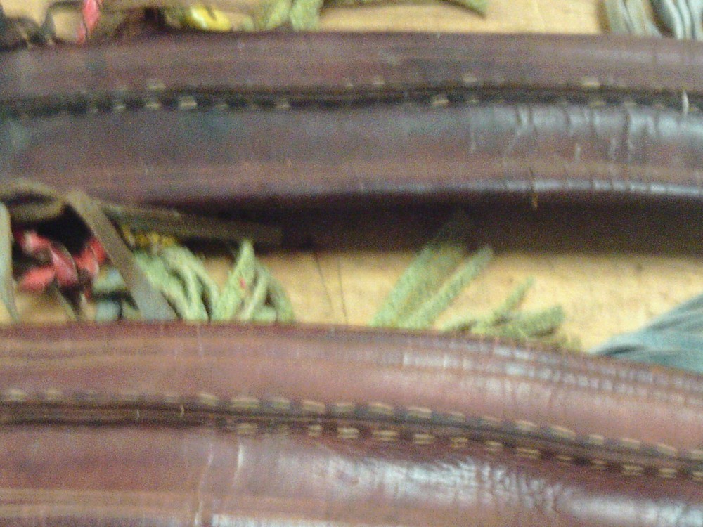 2 Vintage Leather Machete Leather Sheaths Dark Brown