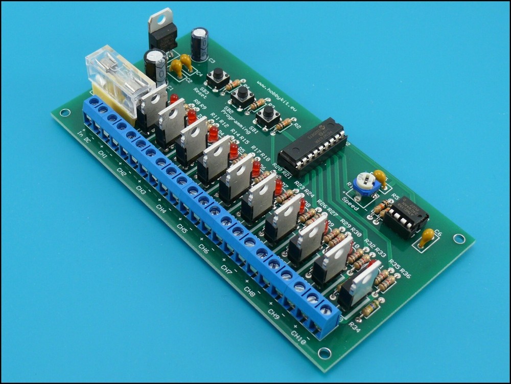 LED Programmable Controller 1 to 10 Channel Lights Show PIC microcontroller