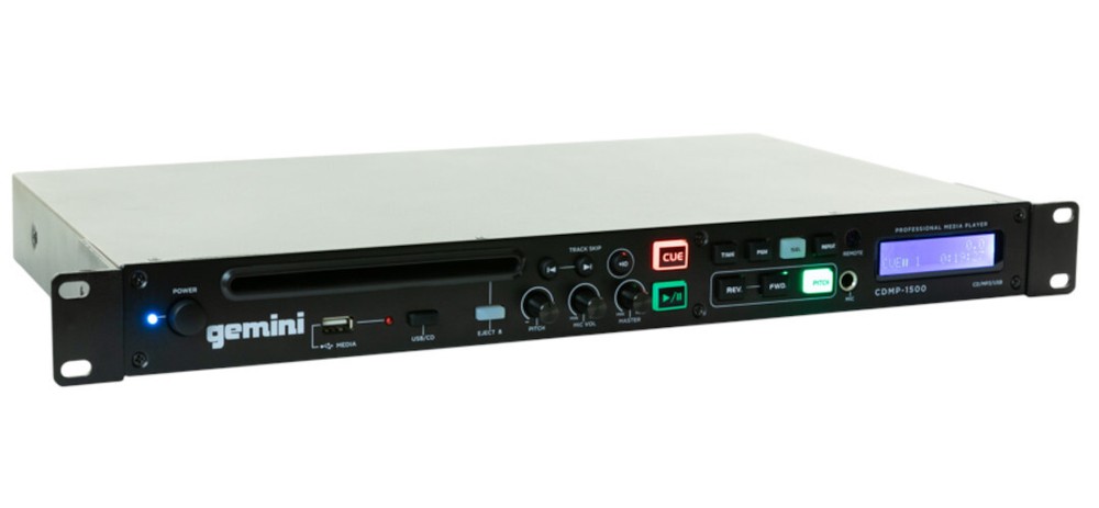 Gemini CDMP1500 CD/MP3/USB Player 1U Rackmount