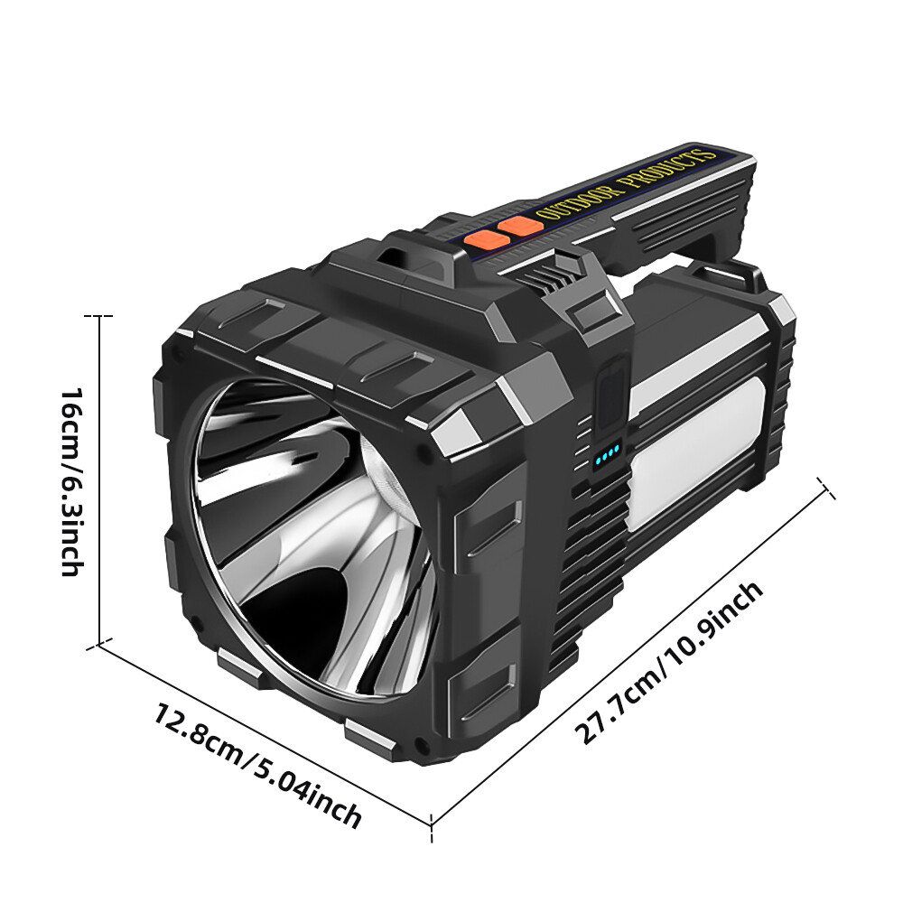 Portable Super Bright LED Searchlight Handheld Spotlight Flashlight Rechargeable