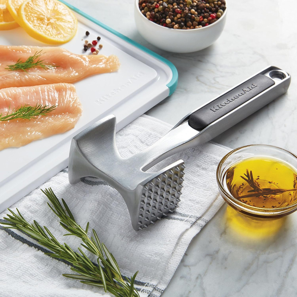 Kitchenaid Gourmet Multi Sided Meat Tenderizer for Pounding Meats, Nuts, Shellfi