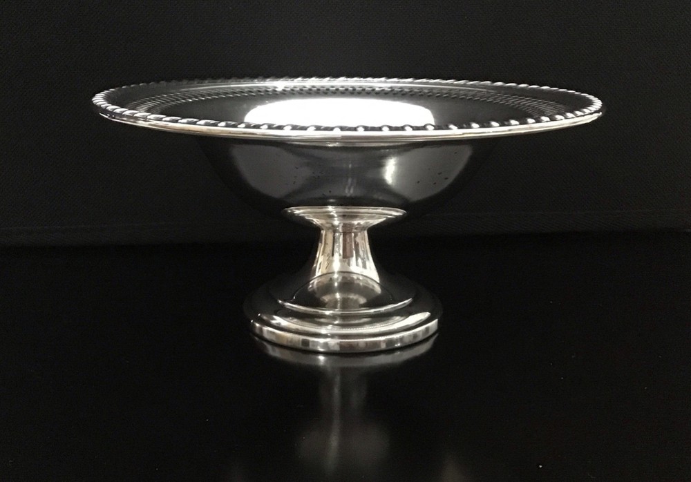 Vintage Cheshire Silver Plated Pedestal Small Bonbon Compot Dish