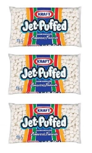 Kraft Jet Puffed Miniature Marshmallows 3 Bag Pack