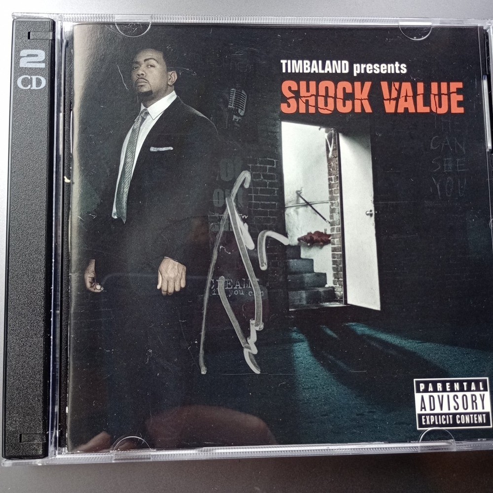 Timbaland Shock Value Signed CD Booklet Signed By Timbaland With COA Mint...