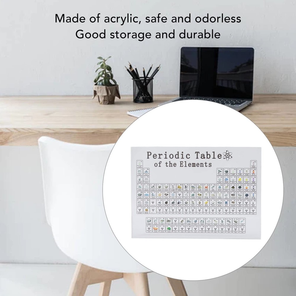 Periodic Table of Elements Acrylic Chemical Elements Display Chart , Science & C
