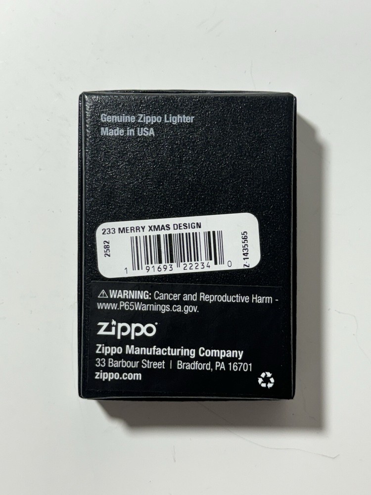 ZIPPO MERRY CRISTMAS CANDY CANE Red Lighter