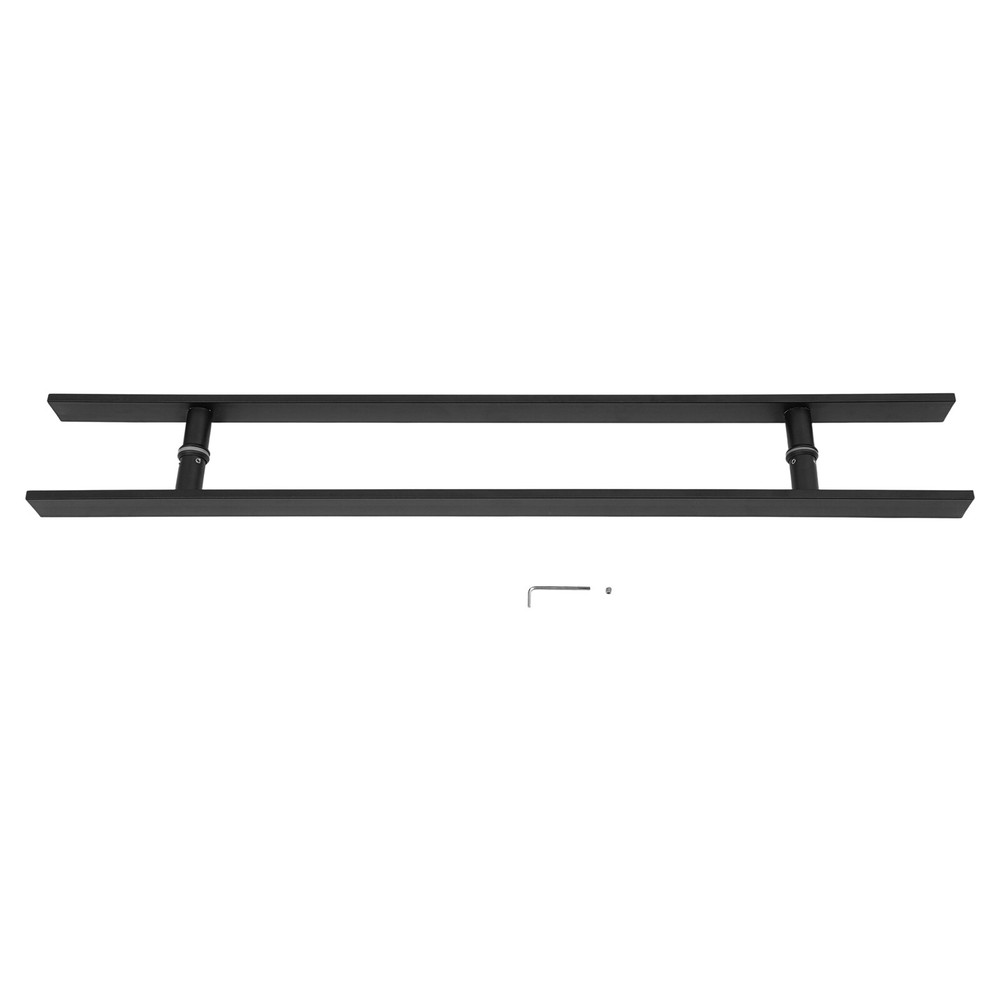 Stylish Black Stainless Steel Push Pull Door Handle for Easy Access