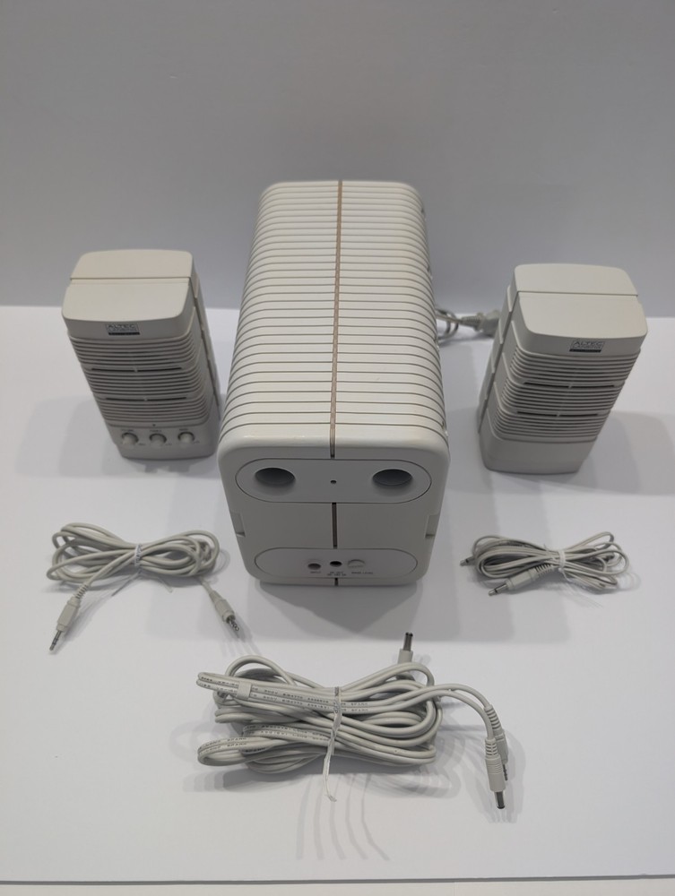 ALTEC LANSING ACS31 Computer Multimedia Speaker System Powered Subwoofer Tested