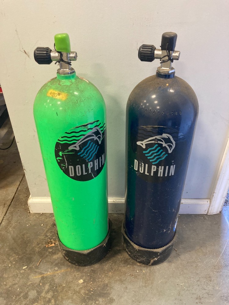 2 Old Scuba Tanks