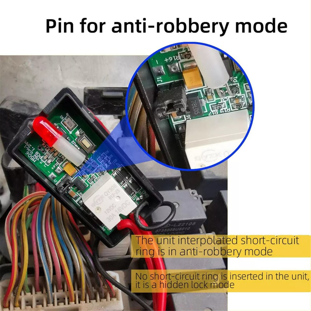 Convenient Auto-Sensing Car Immobilizer Security Systems Vehicle Anti-Theft Lock