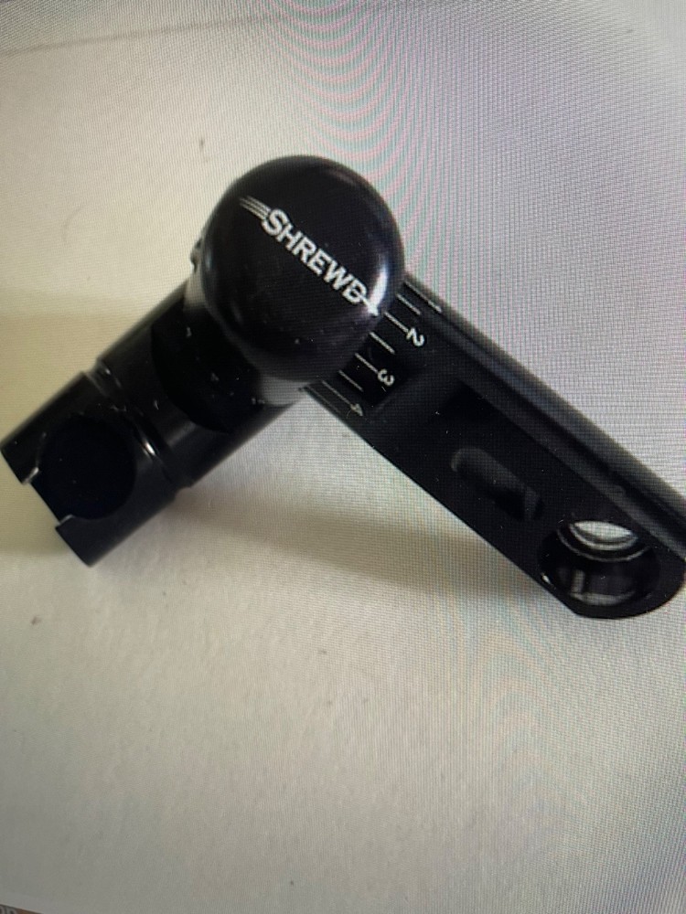 2  SHREWD ARCHERY Single Adjustable Side Bar Mount Matte Black