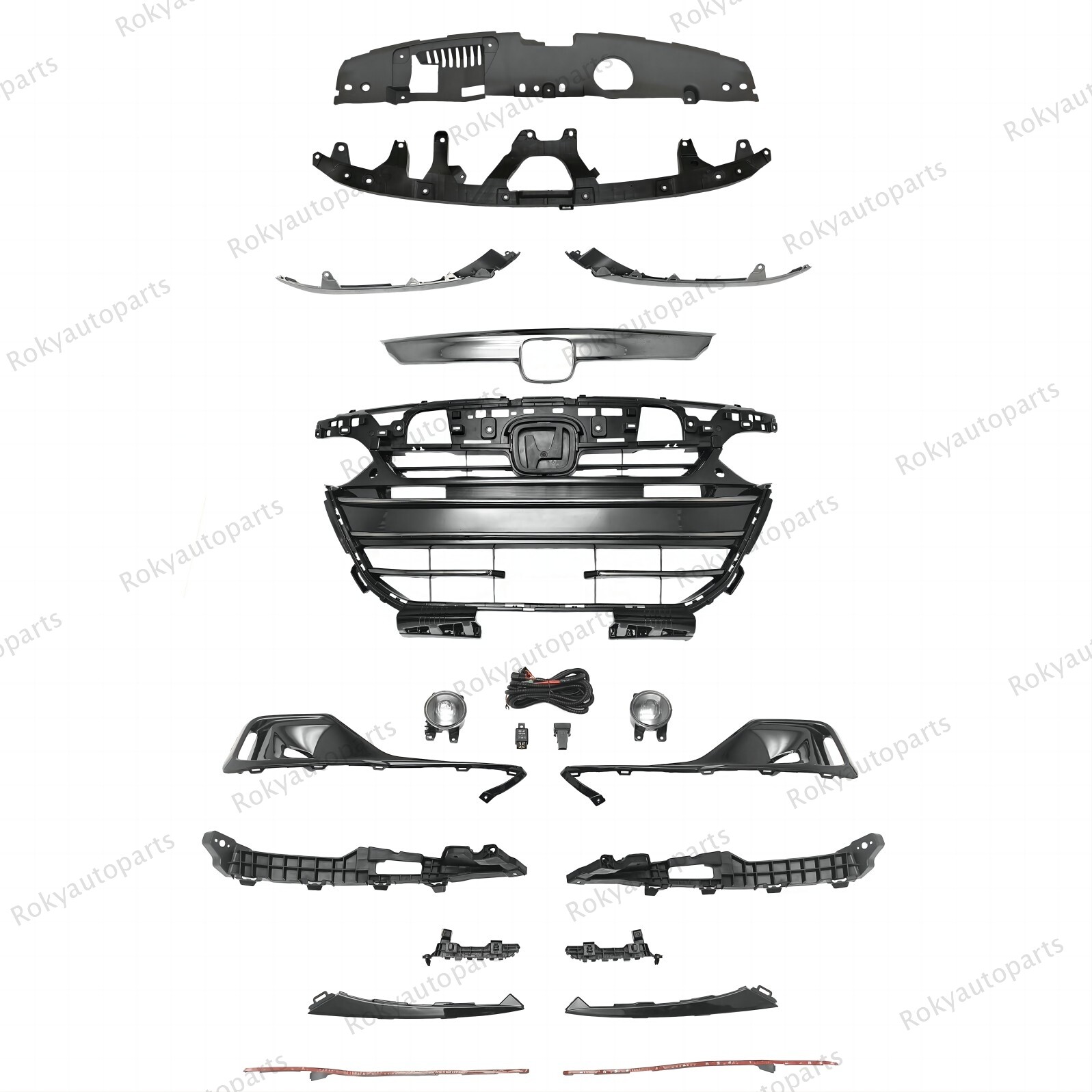 For Accord 2021-2012 Sport Bumper Grille/Moulding/Support/Fog Light/Trim/Bracket