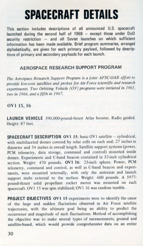 Space Log - Winter 1968, The Soviet Space Program, Published by TRW