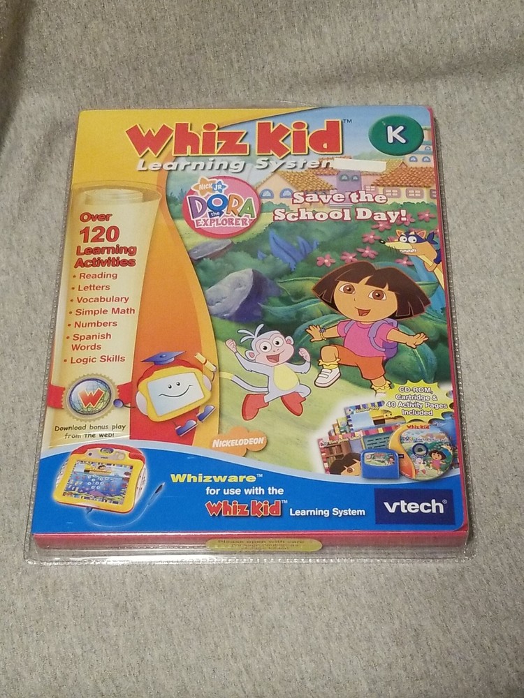 VTech Whiz Kid Learning System Dora the Explorer Save the School Day Educational