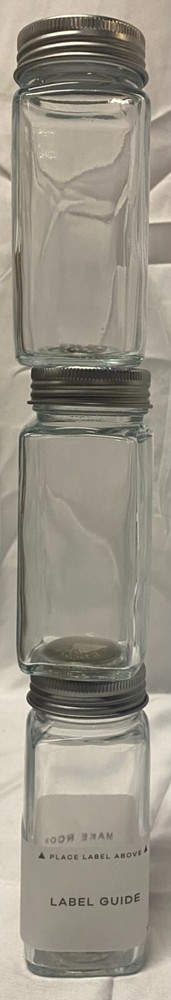 Make Room 35Pc Glass Herb Jars Set – 4oz Magnetic Stackable Spice Containers
