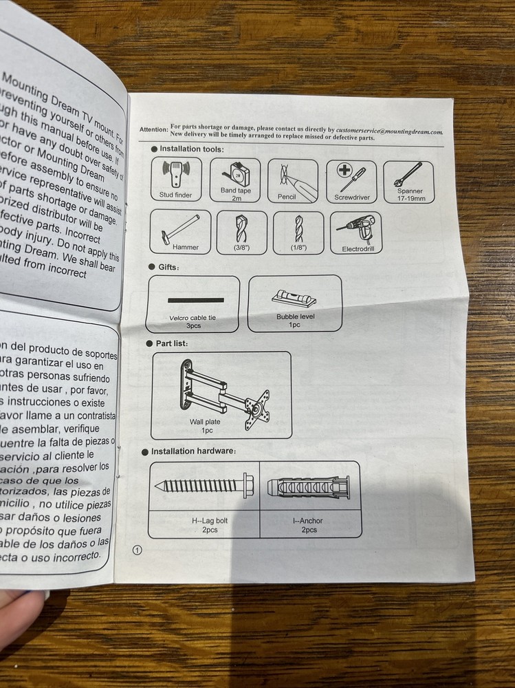 Mounting Dream Tv Wall Mount Model MD2463