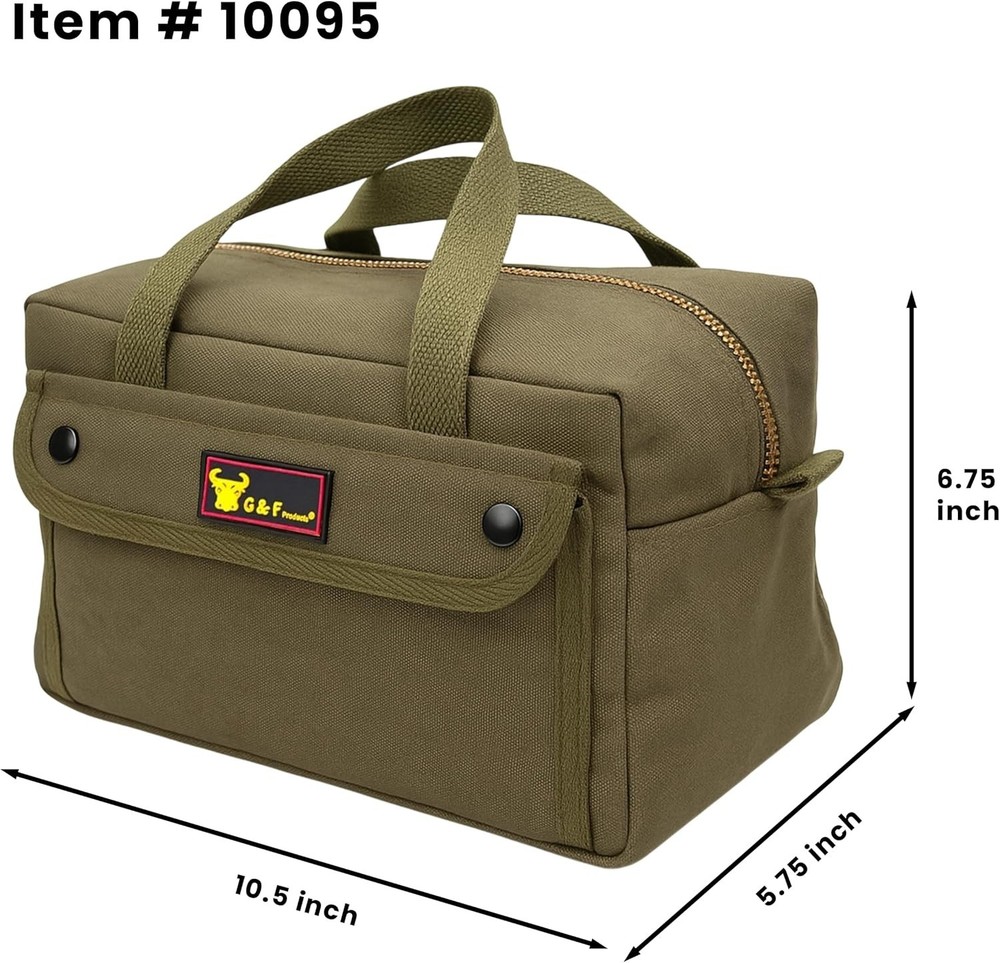 Versatile 11"x7" Water-Resistant Waxed Canvas Duffle Bag with Adjustable Strap