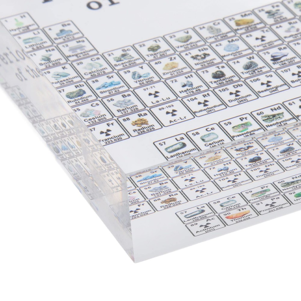 Periodic Table of Elements Acrylic Chemical Elements Display Chart , Science & C