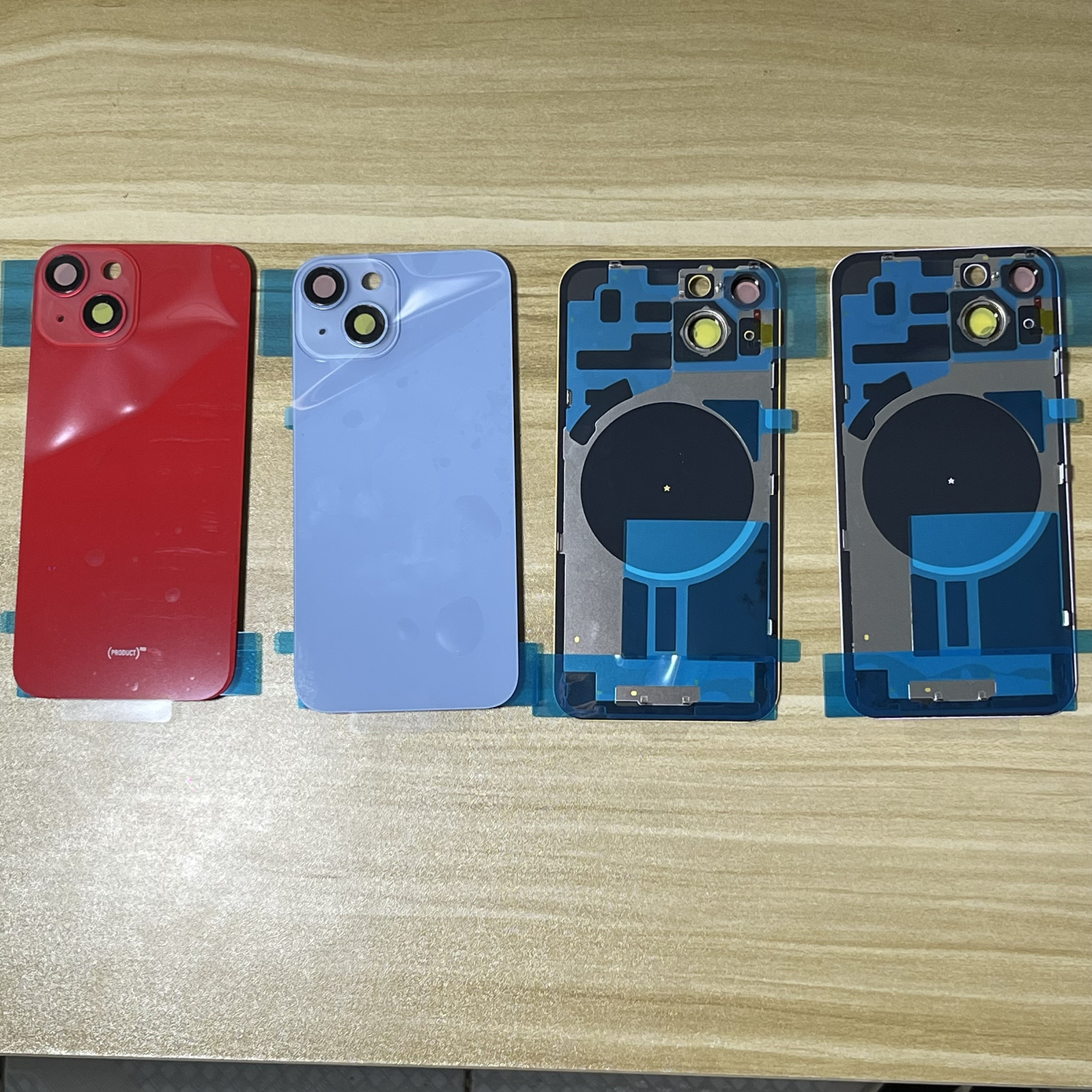 For iPhone 14 15 Plus Pro Max Back Glass With Frame Replacement Rear Cover Lot