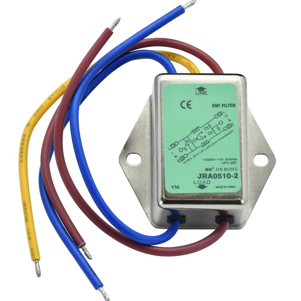 Noise Suppressor Power EMI Filter Termianl Single-Phase Line-Conditioner JIN ...