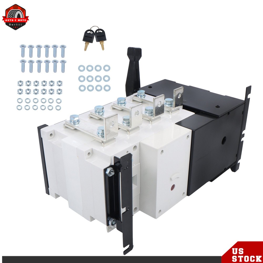 1 Pack ATS Automatic Transfer Switch 400A 4 Poles Grid to AC Generator 110V 220V