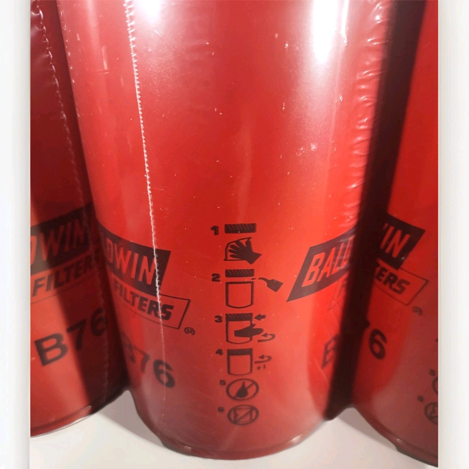 Baldwin Filter B76 Oil Filter - Spin-On- Full-Flow (PACK OF 6)