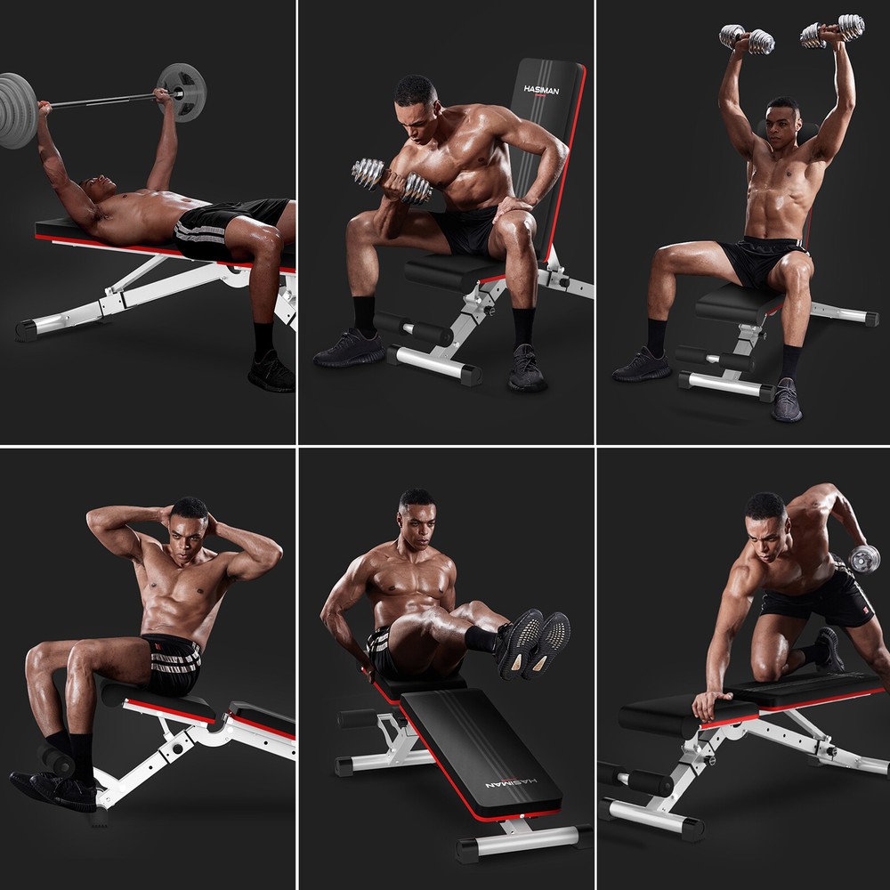 Full Body Dumbbell Bench Adjustable Workout Weight Bench Exercise Incline Bench