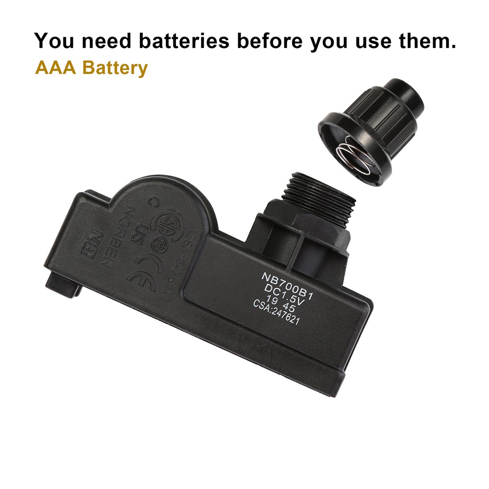 Burner Fire Pit Igniter, Push Button Ignition Kit with 2 Outlet and Ground Wire