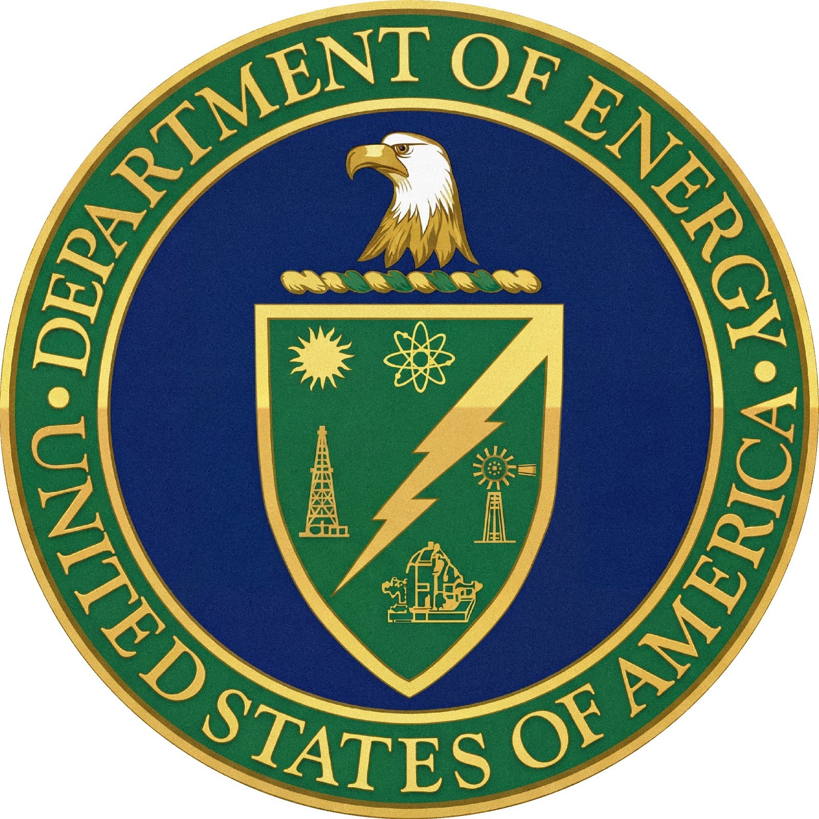 Department Of Energy 11.75" Round Metal Sign