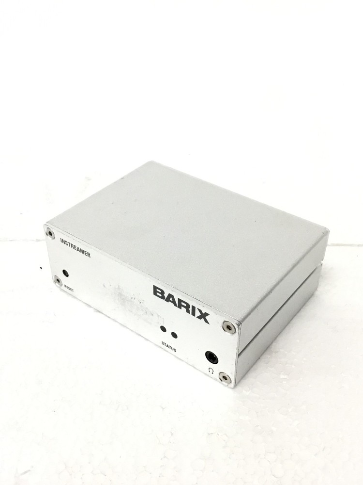 Barix Instreamer 2012.8076 IP Audio Encoder No AC Adapter, WORKING FREE SHIPPING