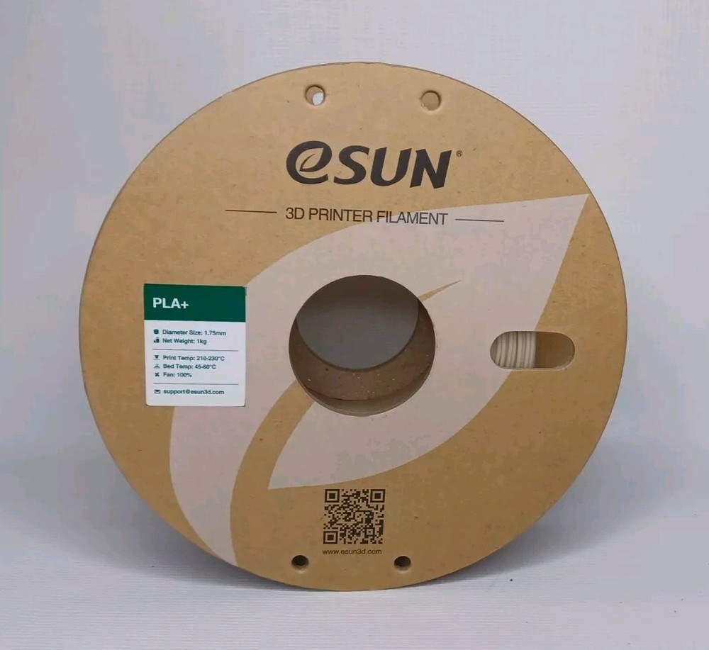 Partial Spool 3D Printer Filament PLA+ 1.75mm Bone White