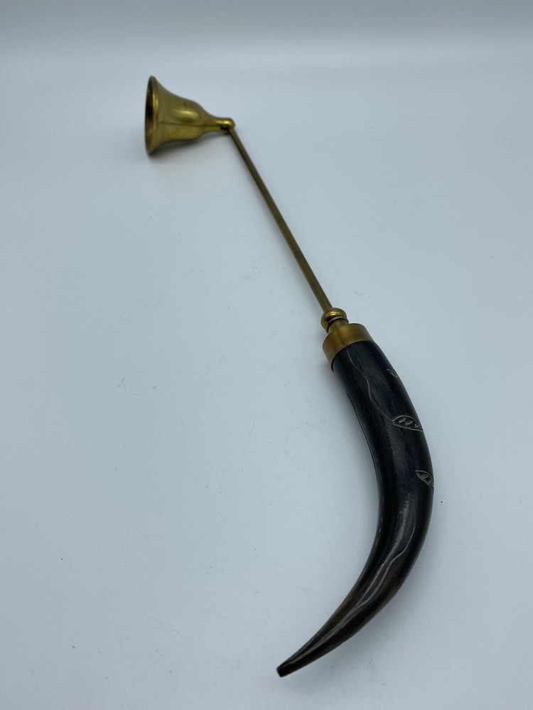Brass Hinged Long Handled Candle Snuffer