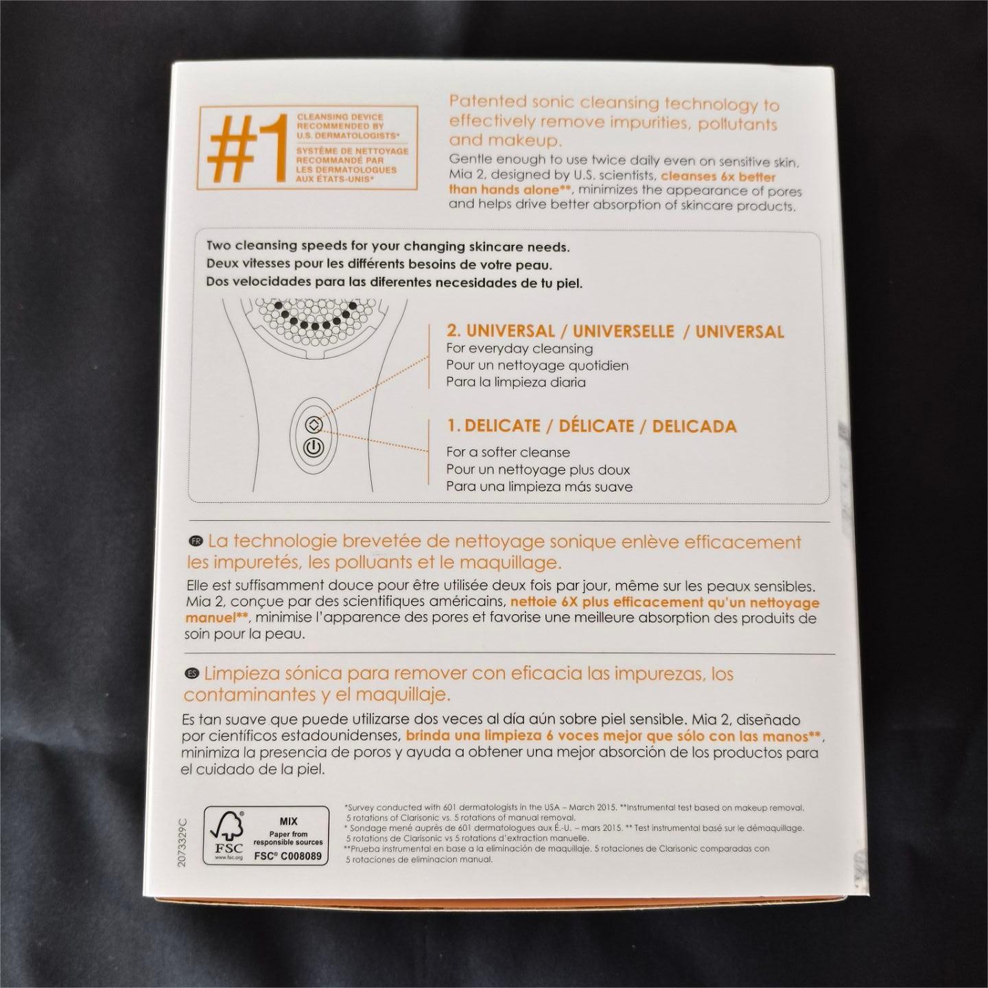 Clarisonic Mia 2 Sonic Skin Cleansing System - WHITE NEW