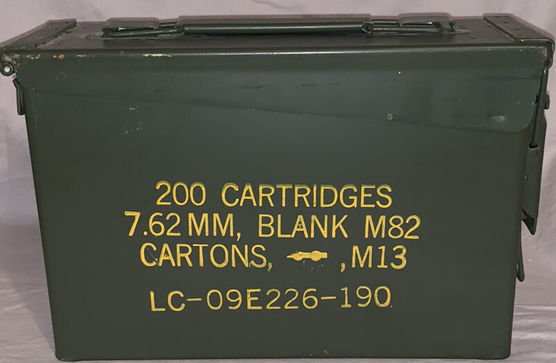Military Ammo Box Green Tight Seal Empty Tin