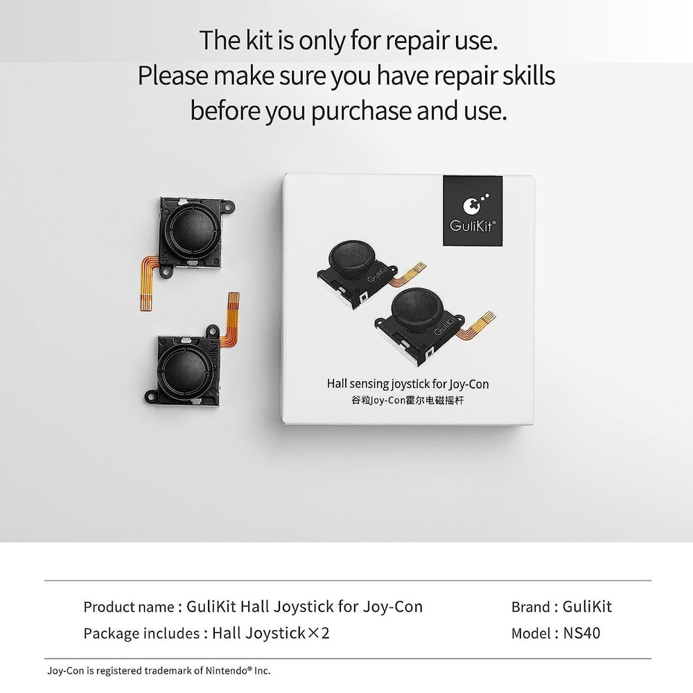 For Joycon Controller & Switch OLED/ Lite GuliKit Joystick Thumbstick Repair Kit