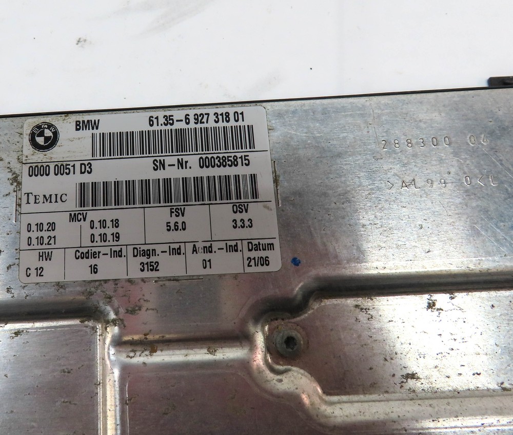 2007 BMW 550I (E60) FRONT RIGHT PASSENGER SEAT CONTROL MODULE