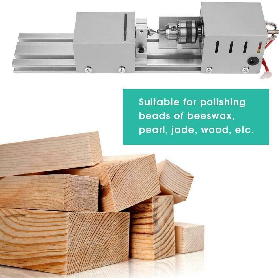 Efficient Mini Lathe for Wood Projects - Compact, Powerful & Quiet Operation